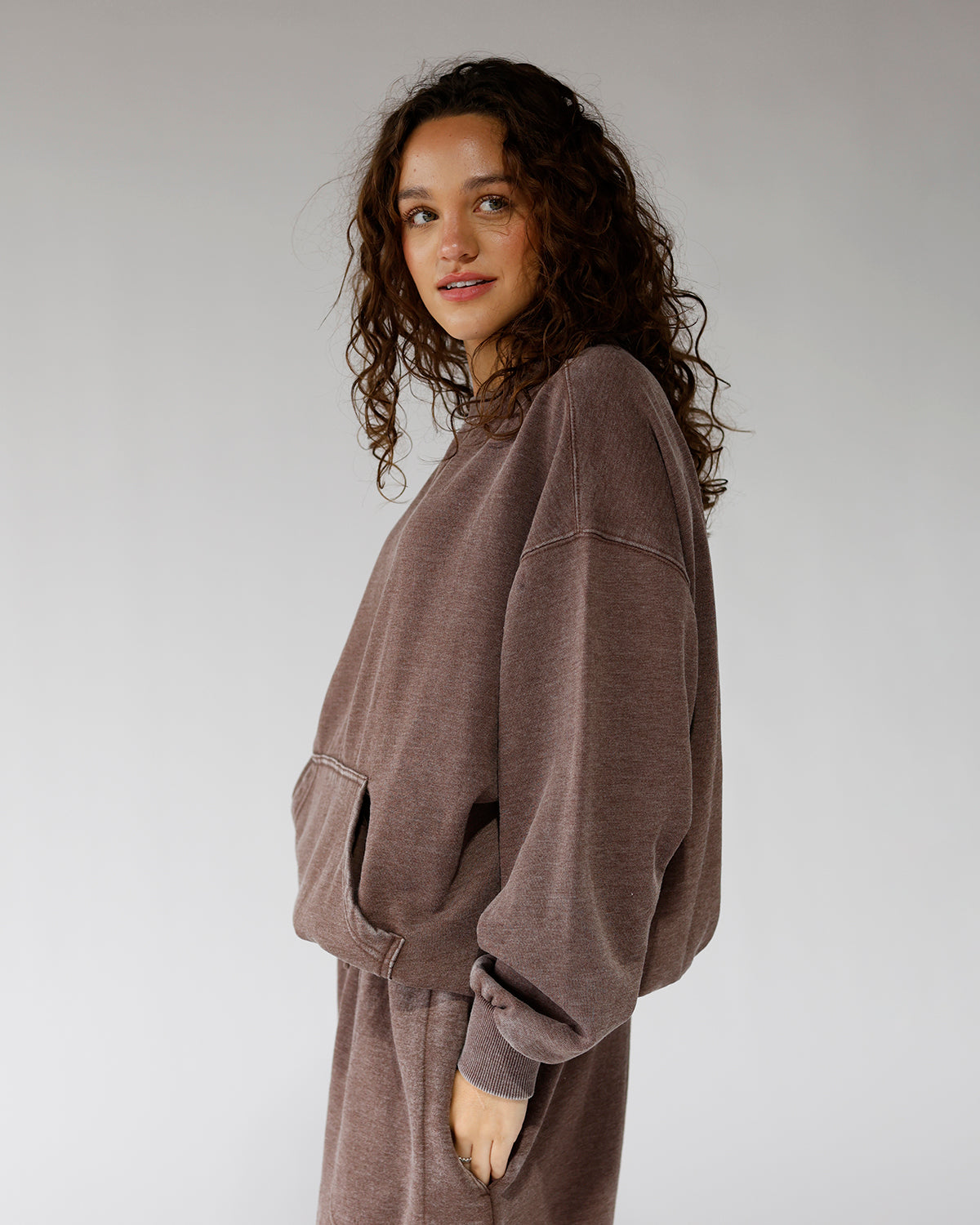 FREE PEOPLE SLOW IT DOWN PULLOVER X FRENCH TOAST