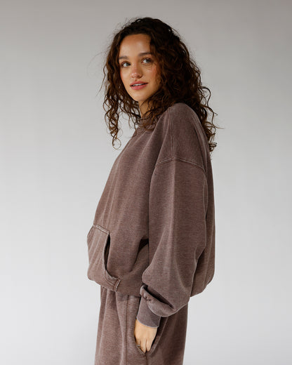 FREE PEOPLE SLOW IT DOWN PULLOVER X FRENCH TOAST