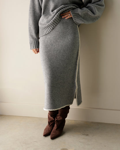 LOLA SWEATER SKIRT X GRAY