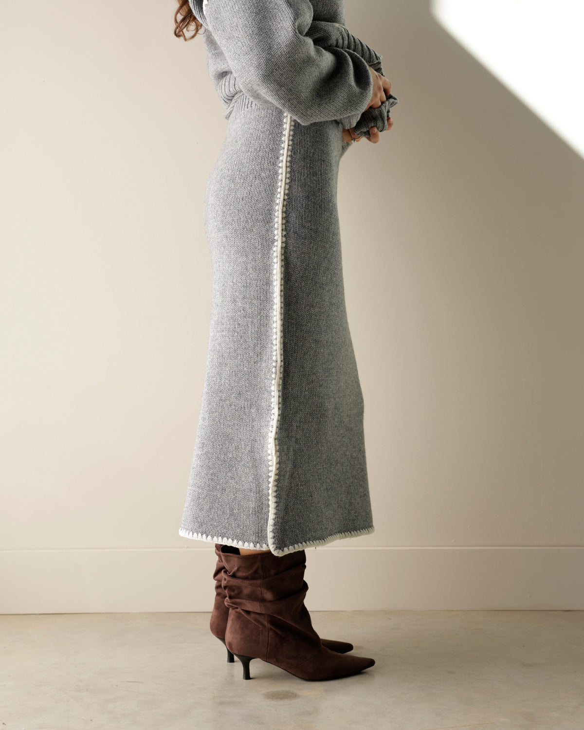 LOLA SWEATER SKIRT X GRAY