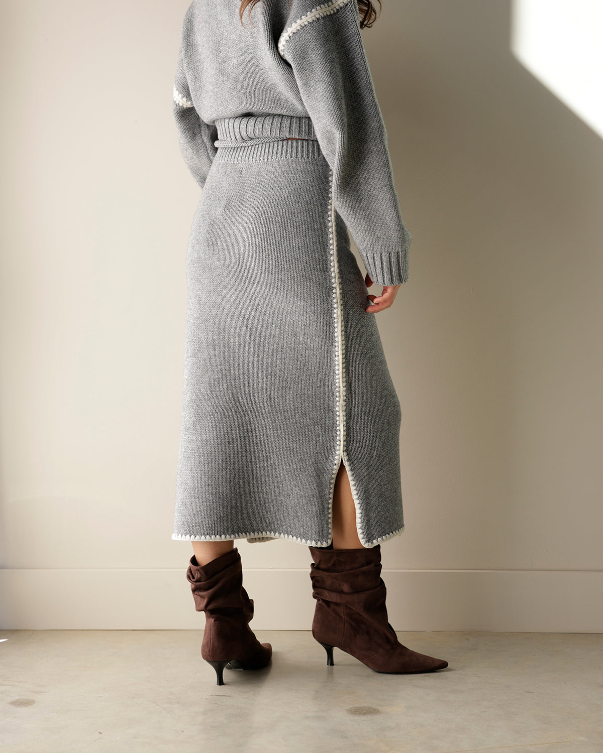 LOLA SWEATER SKIRT X GRAY
