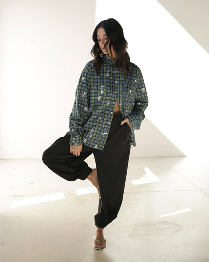 GIZELLE GLITTER BLACK DRESS PANTS