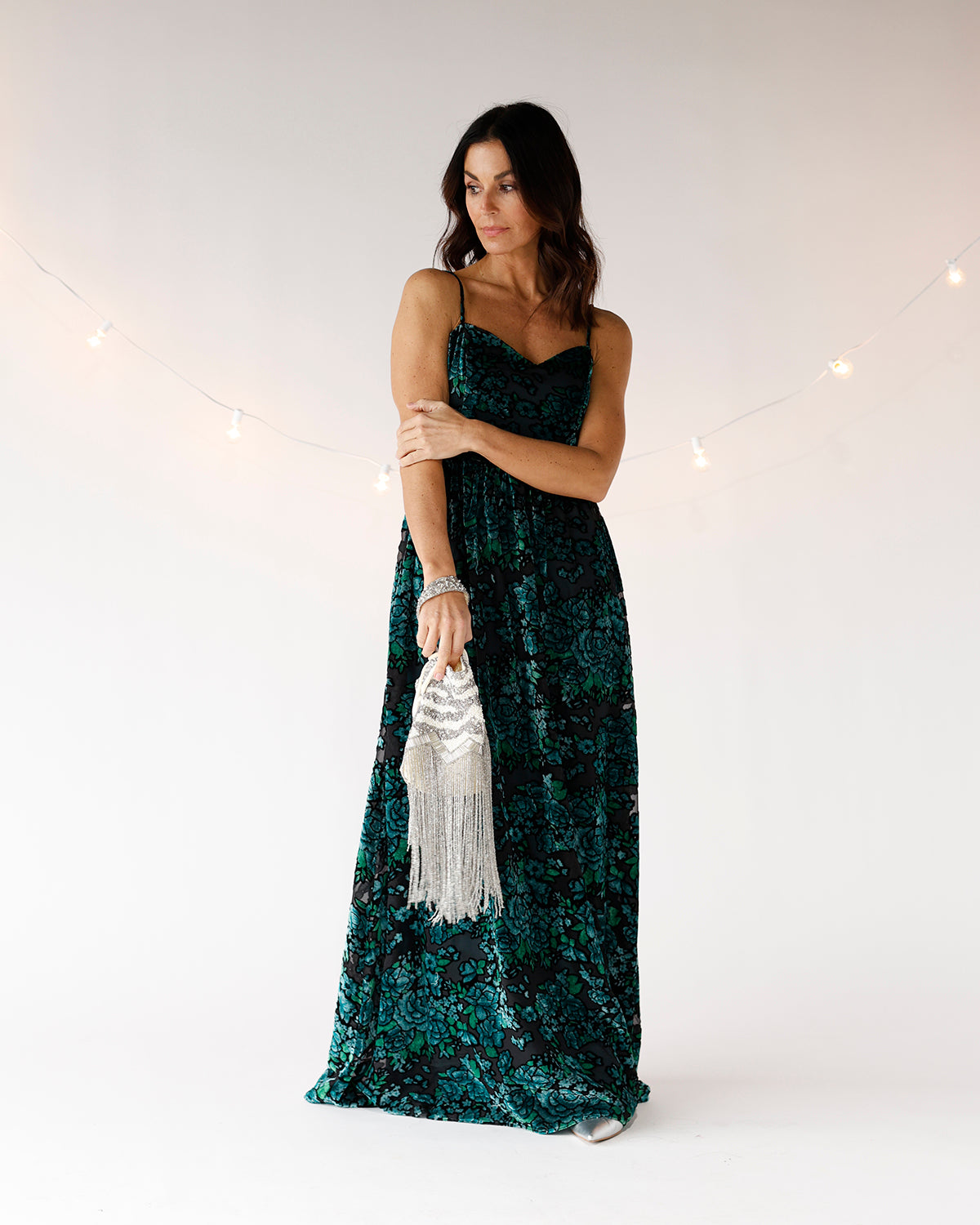 black green dress formal dress maxi dress wedding guest dress perfect holiday dress 