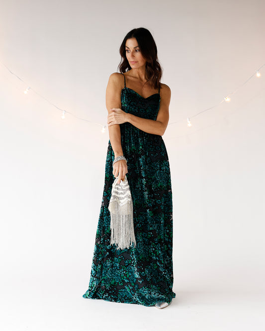 black green dress formal dress maxi dress wedding guest dress perfect holiday dress 