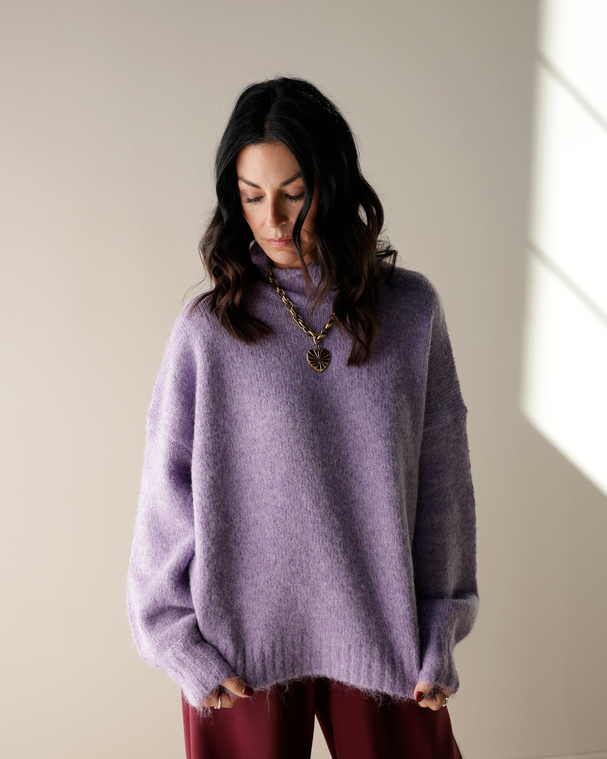 MELLIE LAVENDER SWEATER