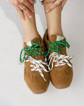 STEVE MADDEN AZIEL CAMEL SUEDE SNEAKER