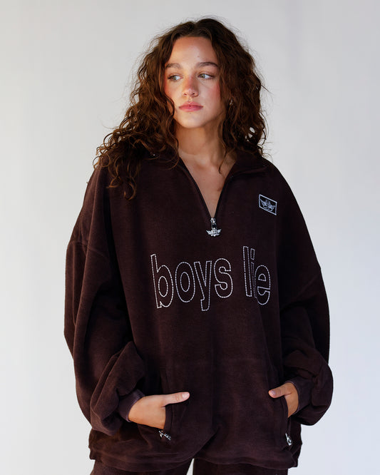 boys lie zip-up boys lie sweatshirt comfy streetwear cozy set 