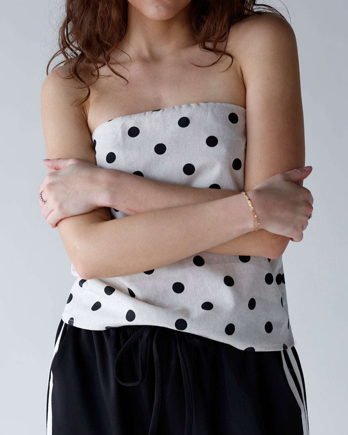 SPOTTED SWEETHEART TUBE TOP