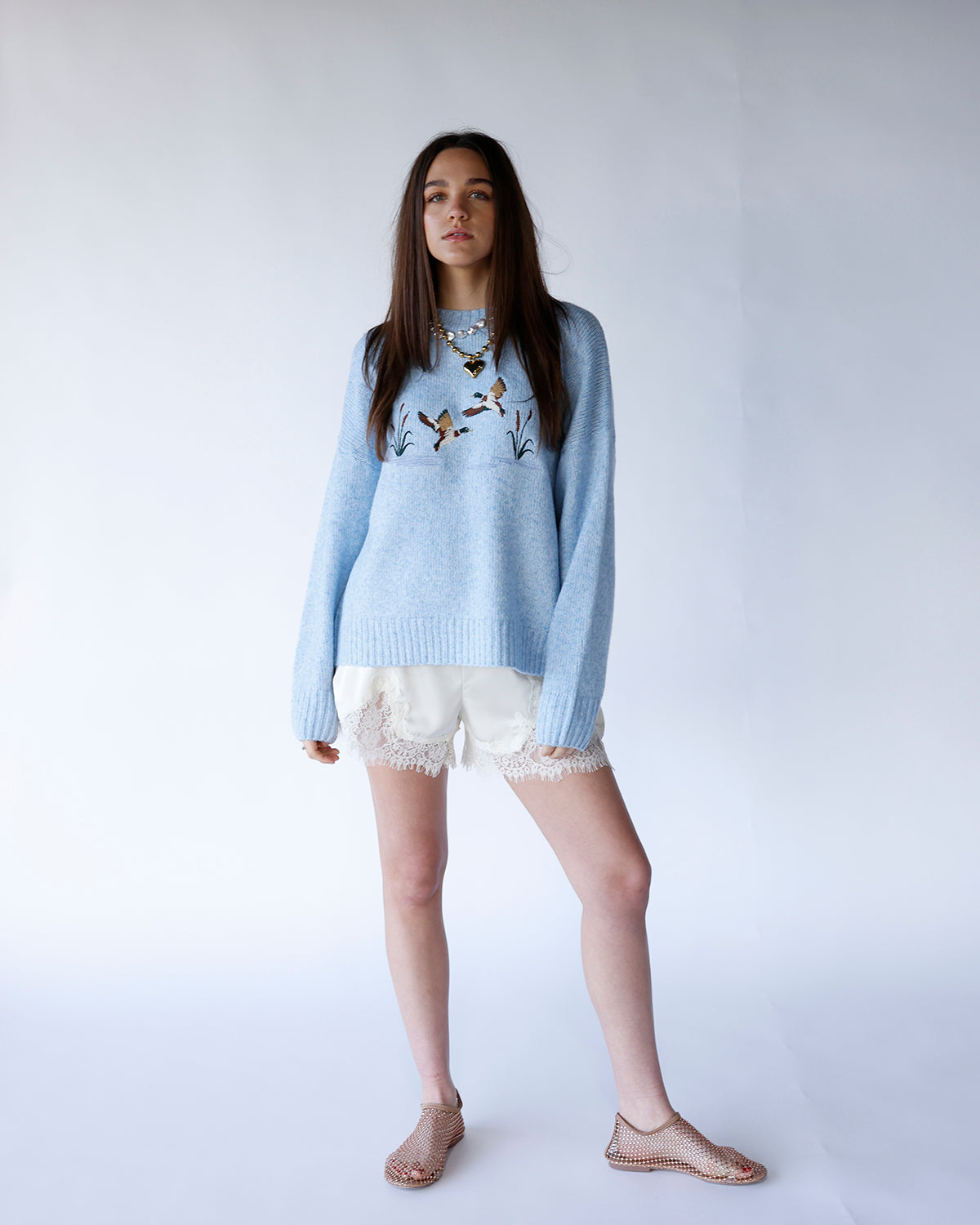 BLUE SKIES DUCK SWEATER