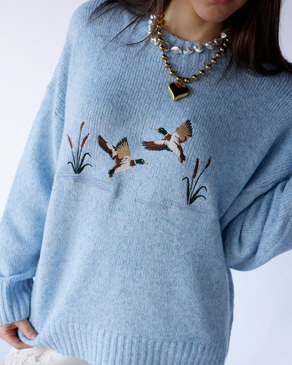 BLUE SKIES DUCK SWEATER