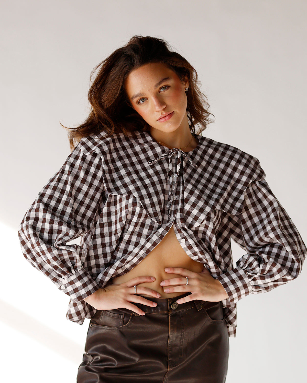gingham top top for the holidays perfect holiday top statement top checkered top 