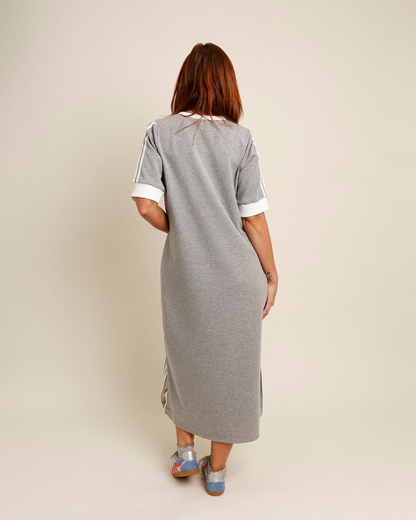 VARSITY TRACK DRESS X GRAY