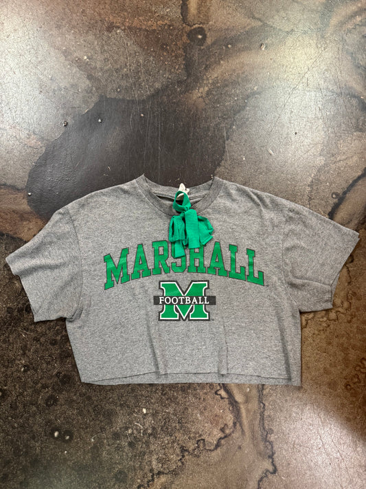 BLEACHER BABE X MARSHALL FOOTBALL TEE