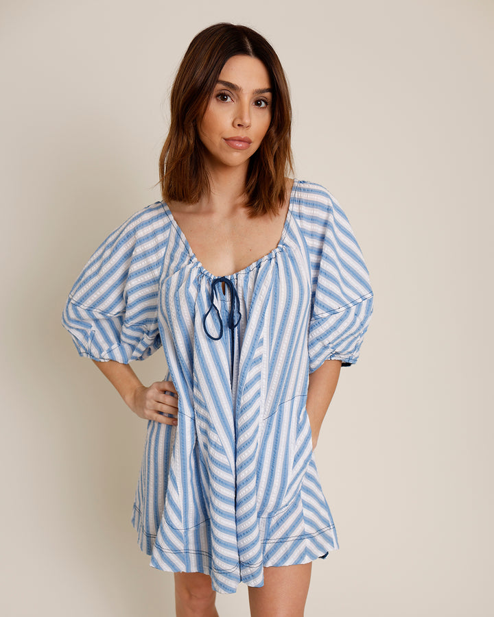 FREE PEOPLE BOP AROUND STRIPE ROMPER