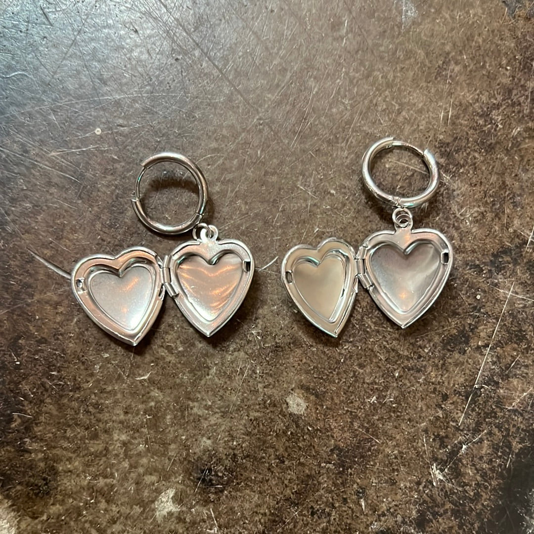 LOVE YOU LOCKET EARRINGS