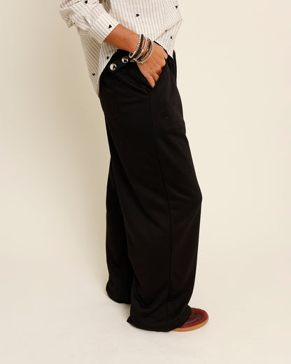 LAID-BACK LUXE SWEATPANTS X BLACK