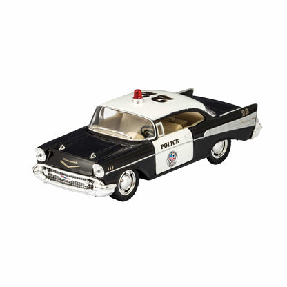 DIE CAST 1957 CHEVROLET BEL AIR FIRE CHEIF/POLICE CAR TOY