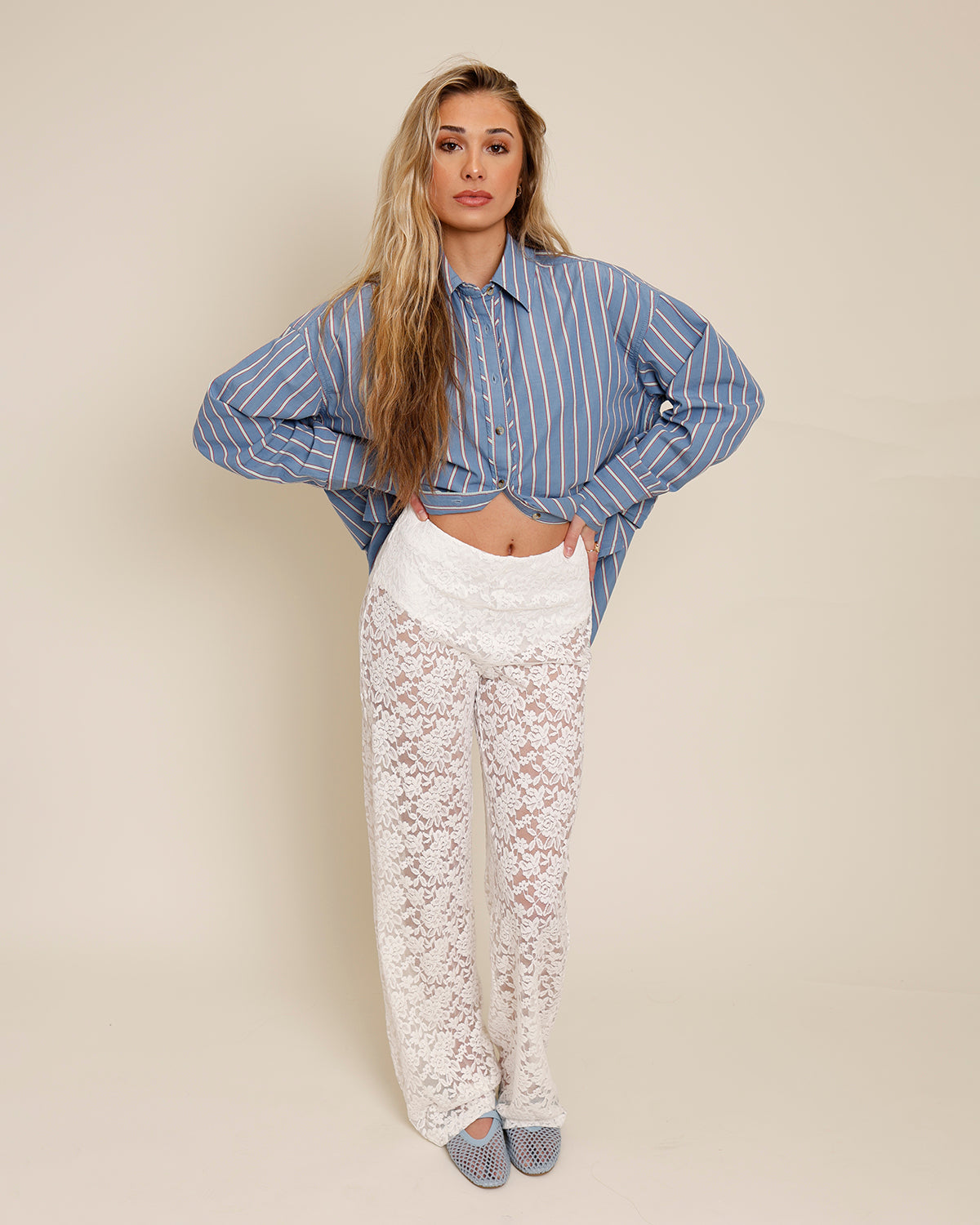 JULES FLORAL LACE PANTS