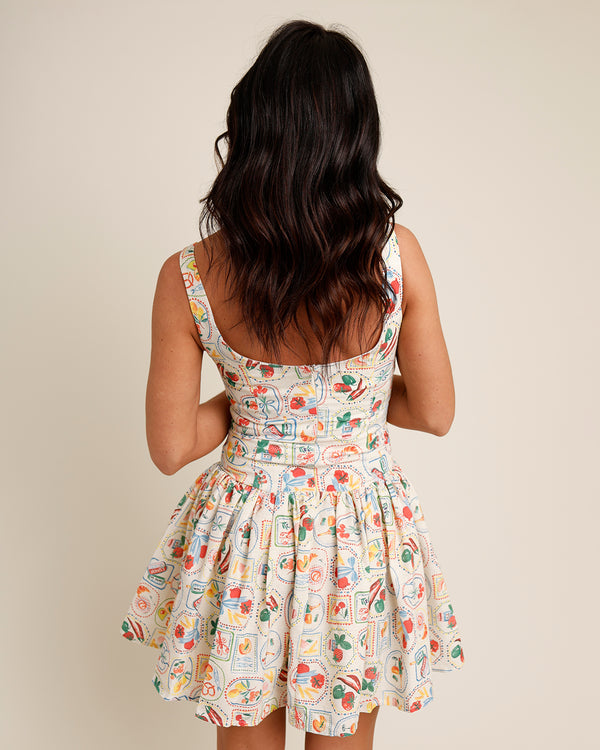 FRESHLY PICKED DROP-WAIST MINI DRESS
