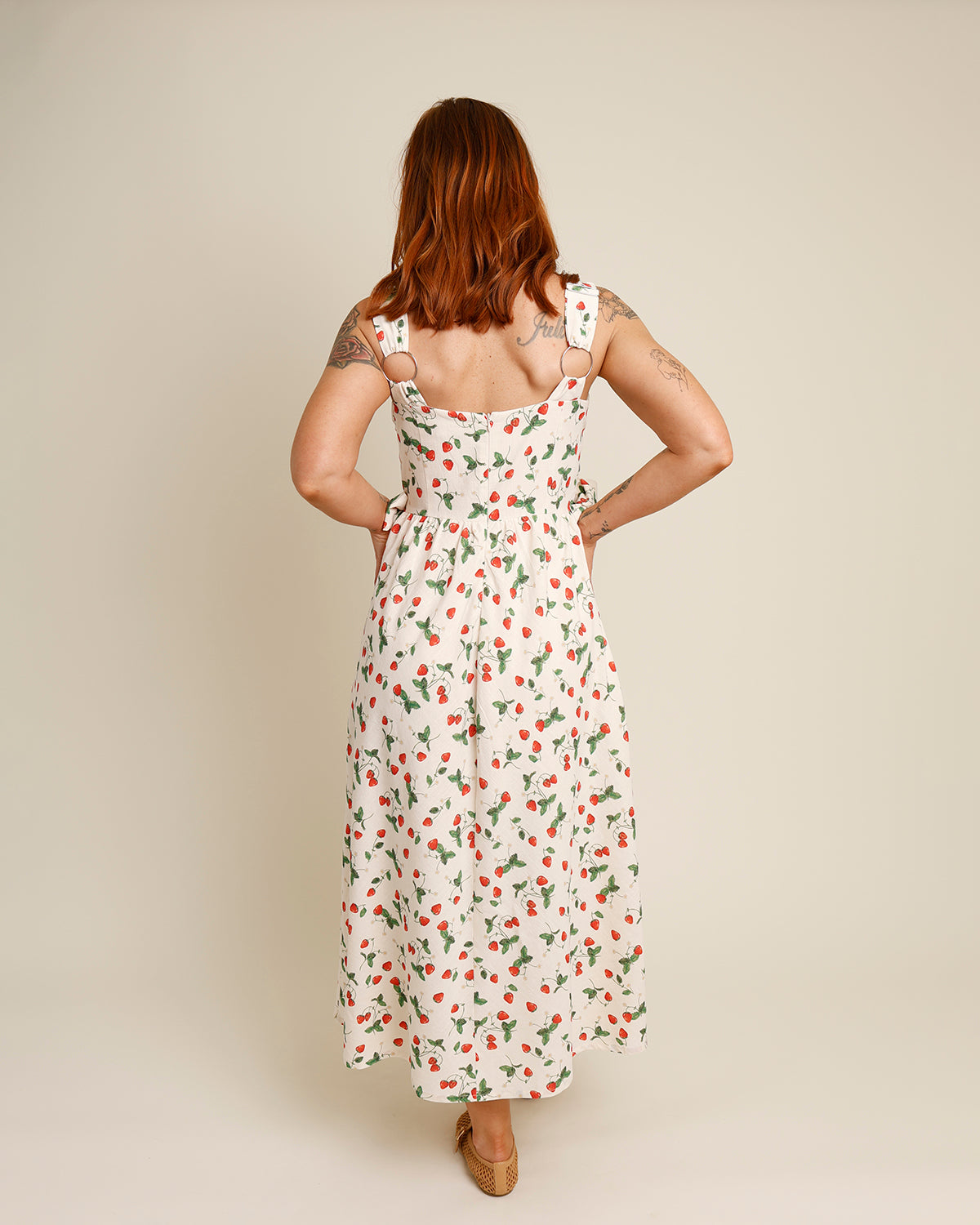 SWEET PICKINS STRAWBERRY MIDI DRESS