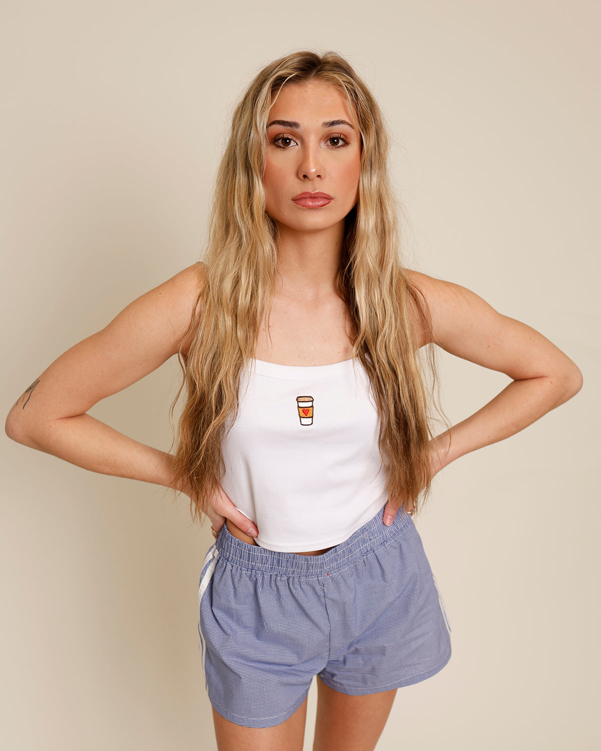 LOVE YOU LATTE GRAPHIC TANK
