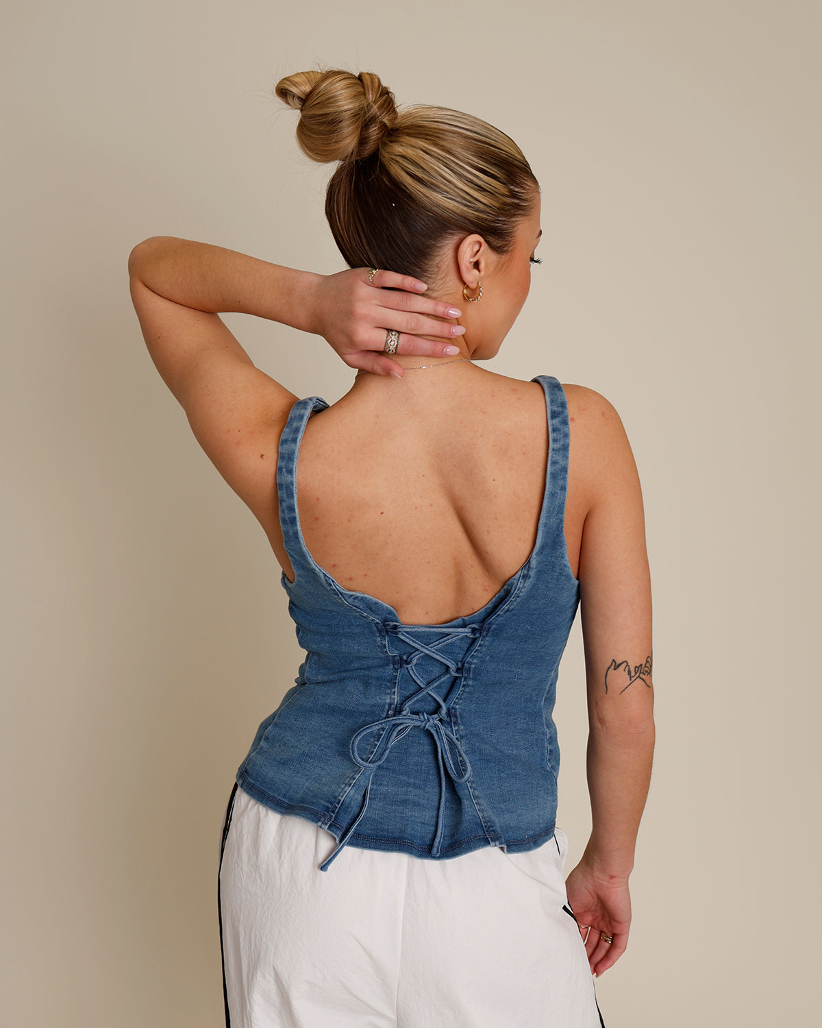 FREE PEOPLE ROAD TRIP DENIM TANK