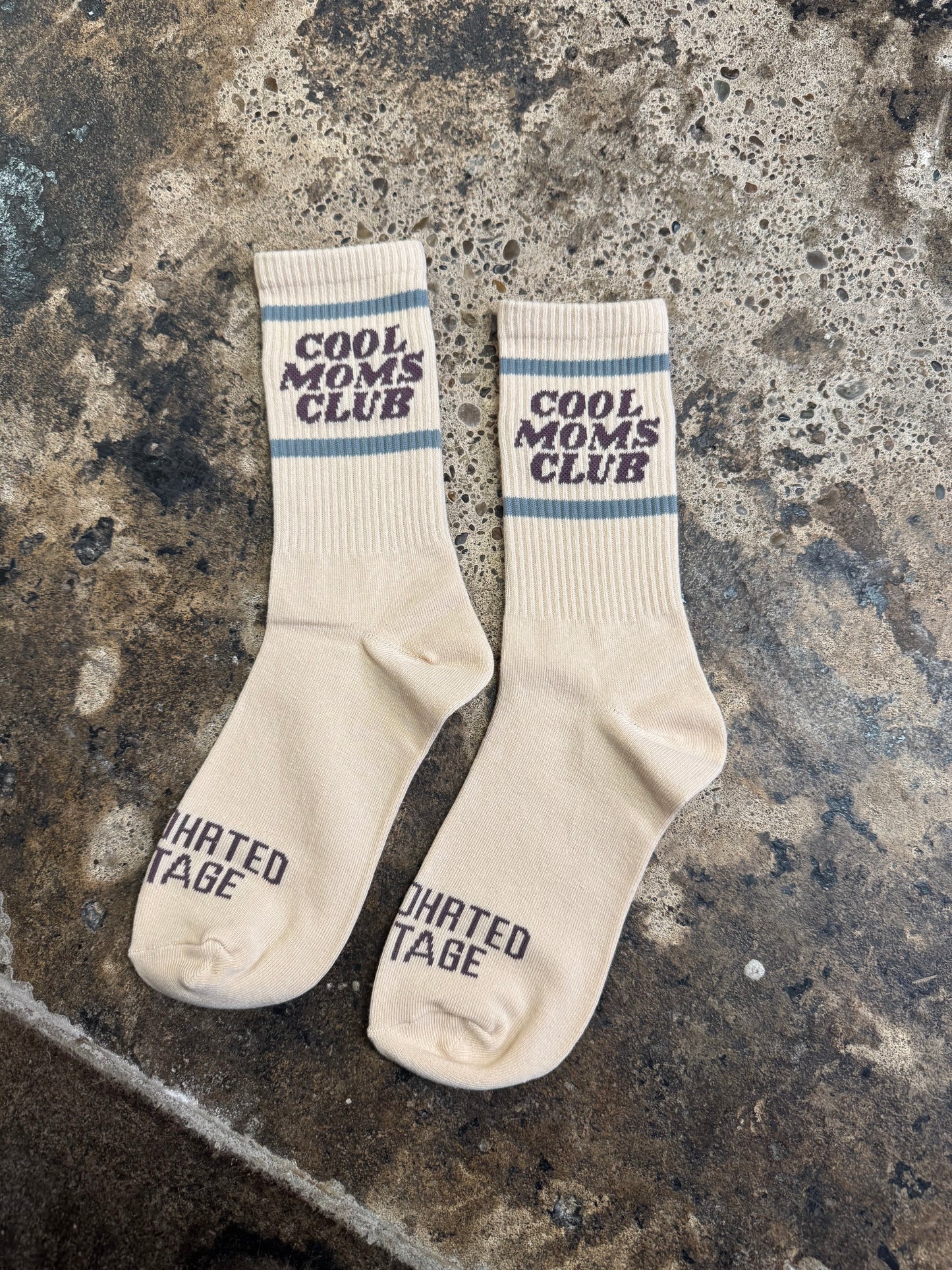 VINTAGE COOL MOMS CLUB CREW SOCKS