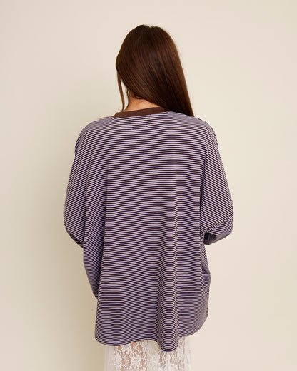 ALWAYS PULLING FOR IT LONG SLEEVE TEE X PURPLE