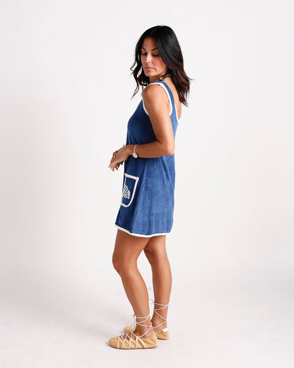 SALTWATER TERRYCLOTH MINI DRESS