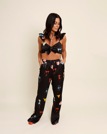 BEACH MODE WIDE LEG PANTS