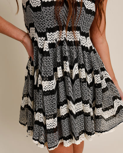 GENESIS CROCHET MINI DRESS
