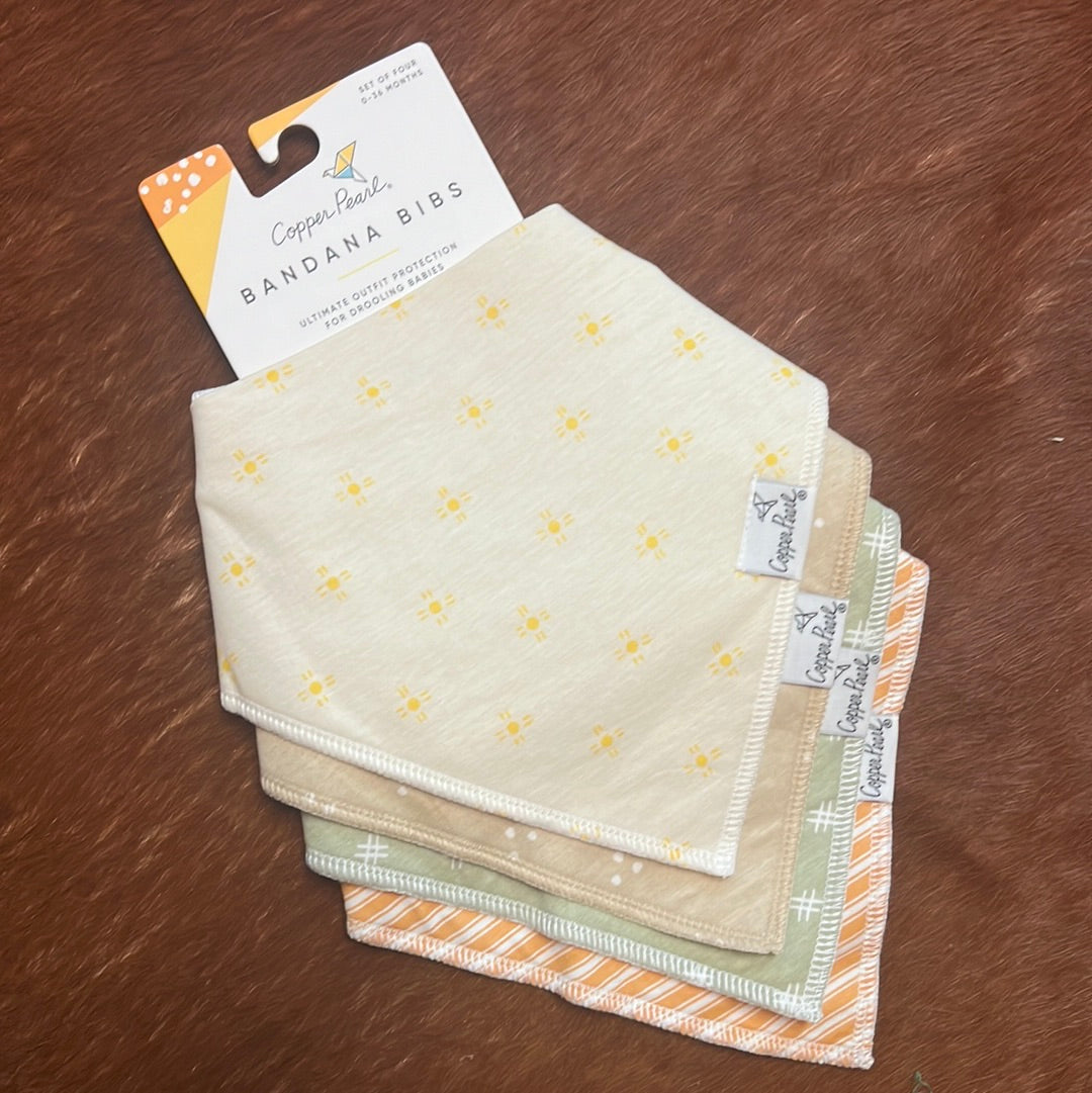 COPPER PEARL BANDANA BIBS IN SANTA FE