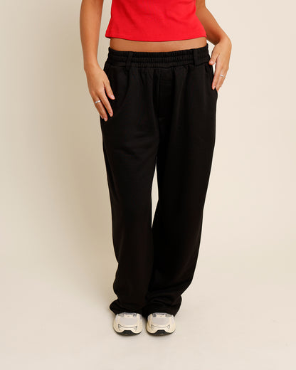 LAID-BACK LUXE SWEATPANTS X BLACK