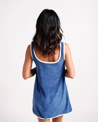 SALTWATER TERRYCLOTH MINI DRESS