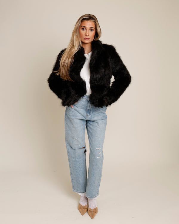 LIONESS BADA BING FAUX FUR COAT