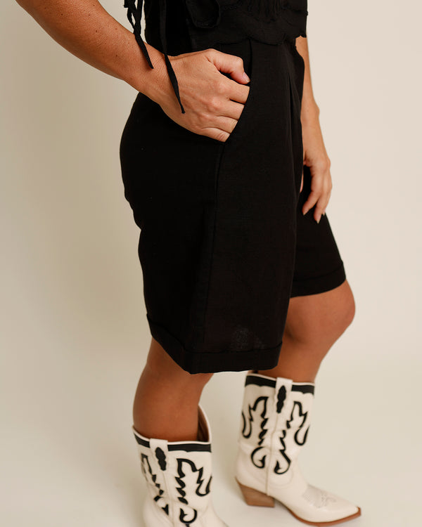 FRNCH MARTINE BERMUDA SHORTS X BLACK