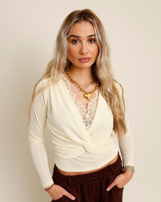 TIMELESS TWIST TOP X BUTTER YELLOW