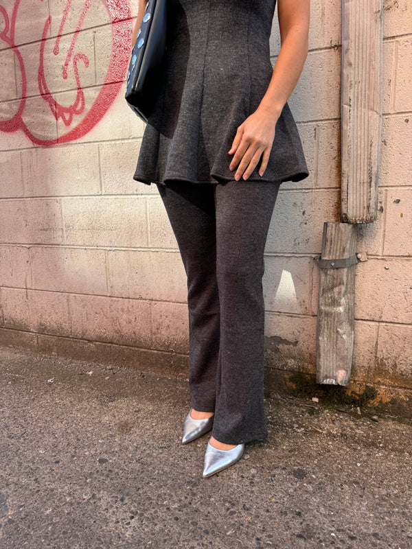 DOWN TO BUSINESS FLARE PANTS