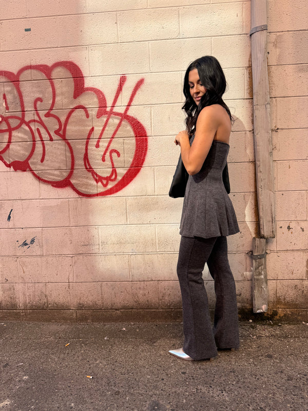 DOWN TO BUSINESS FLARE PANTS