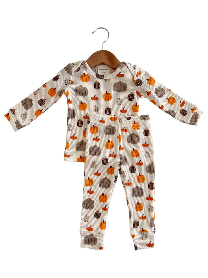 PUMPKIN HARVEST SNOW LAPNECK 2-PIECE SET