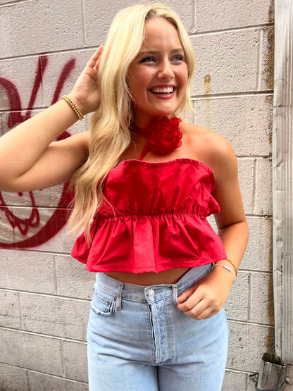 TRENDY ROSE CHOKER - THE HIP EAGLE BOUTIQUE