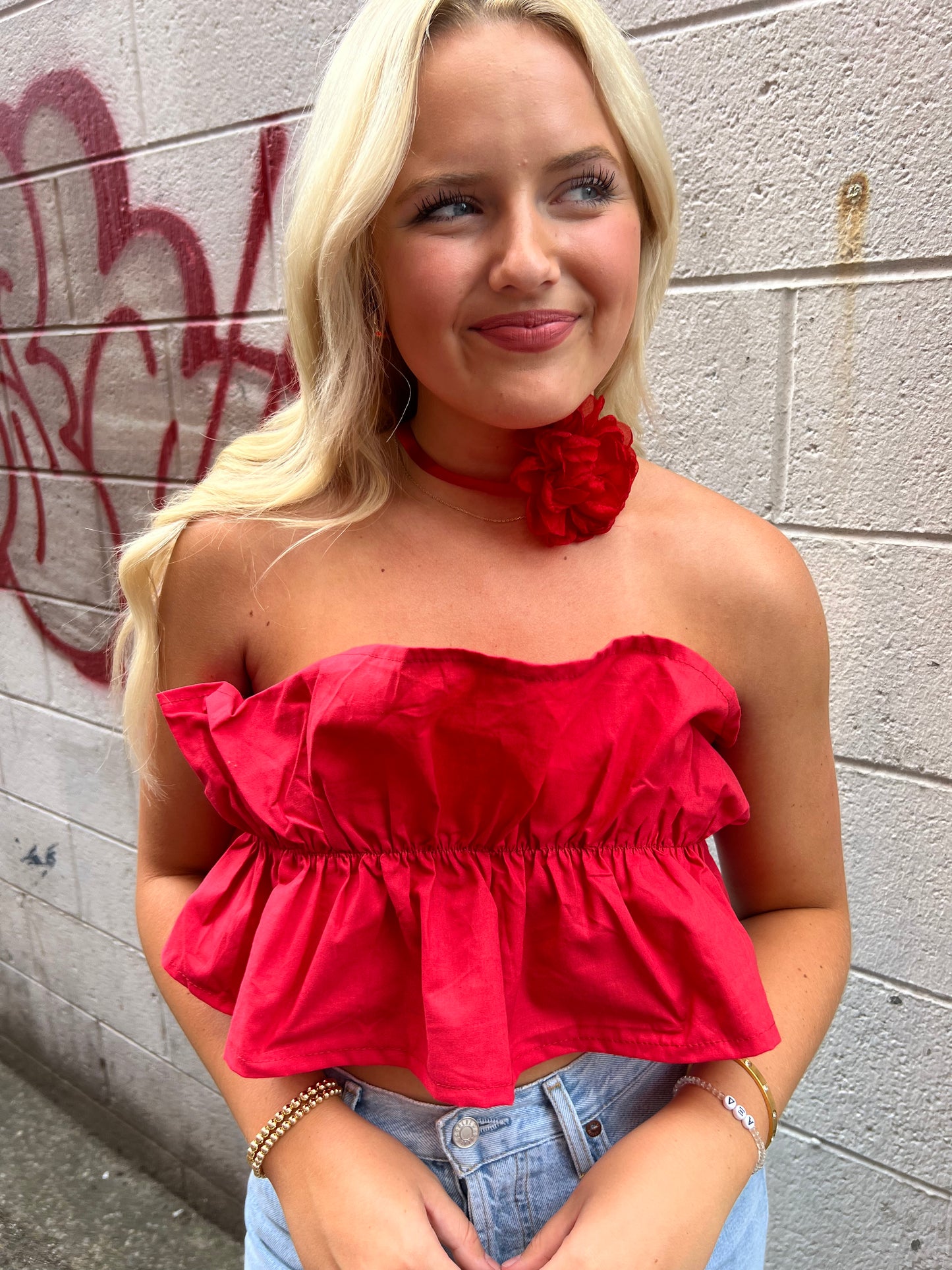 TRENDY ROSE CHOKER - THE HIP EAGLE BOUTIQUE
