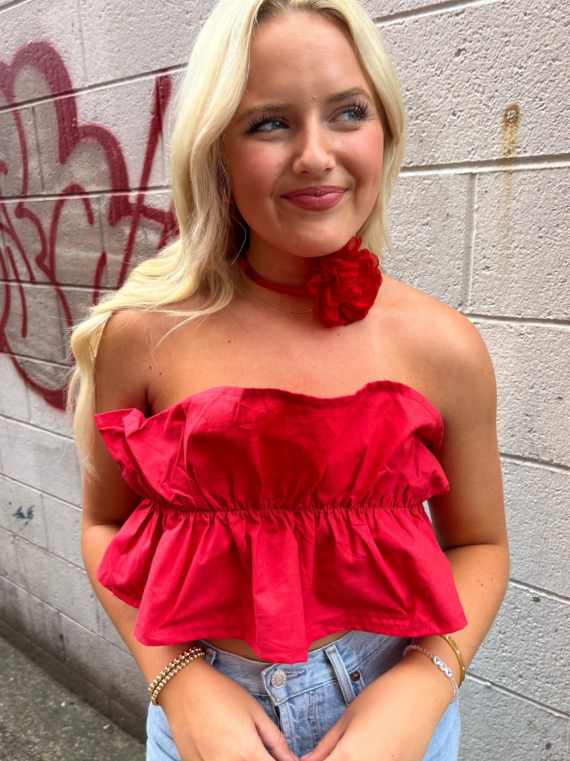 TRENDY ROSE CHOKER - THE HIP EAGLE BOUTIQUE