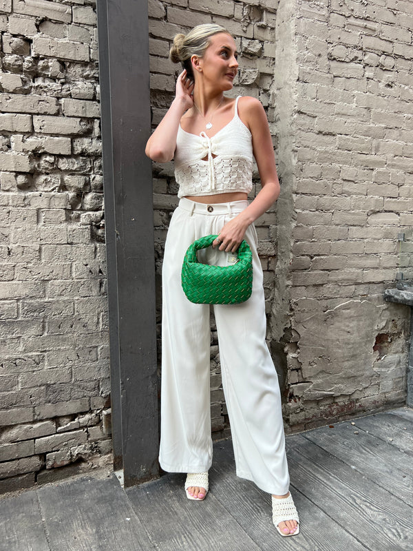 OUT OF REACH BEIGE WIDE LEG PANTS - THE HIP EAGLE BOUTIQUE