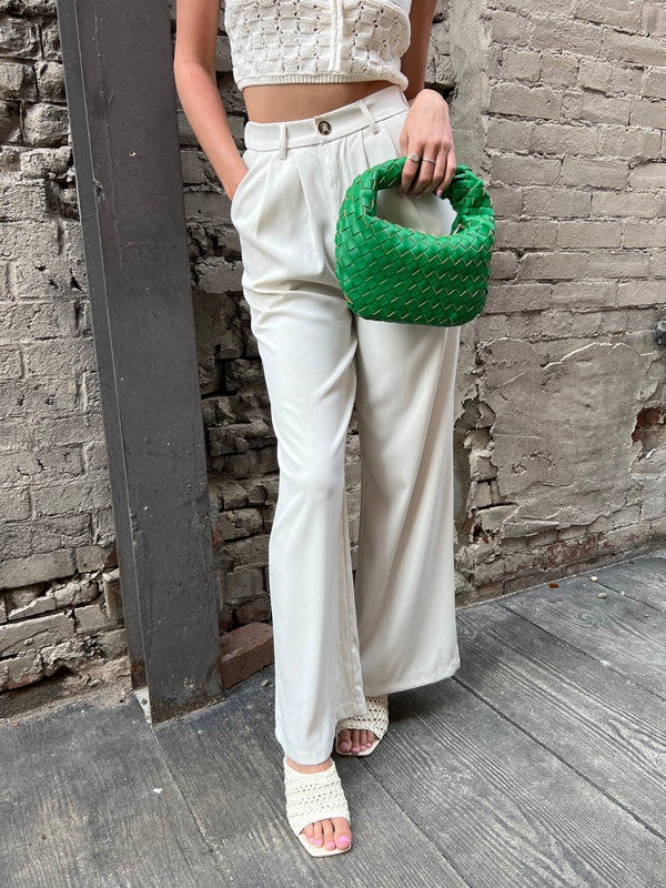 OUT OF REACH BEIGE WIDE LEG PANTS - THE HIP EAGLE BOUTIQUE