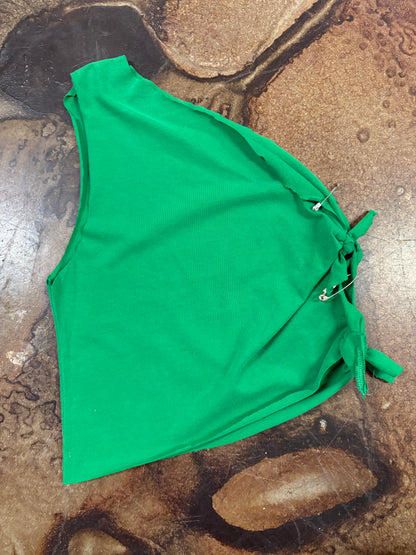 BLEACHER BABE X MU BABE ASYMMETRICAL TOP