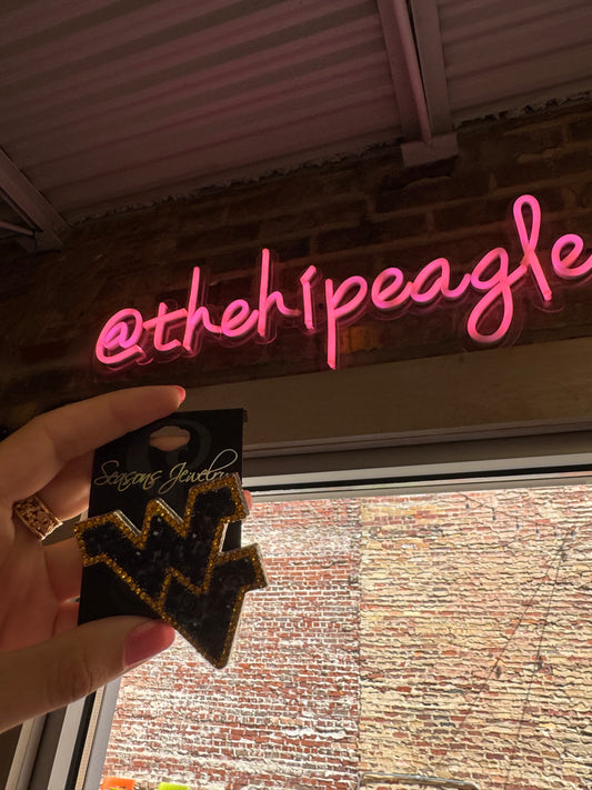 WEST VIRGINIA CRYSTAL LOGO PIN