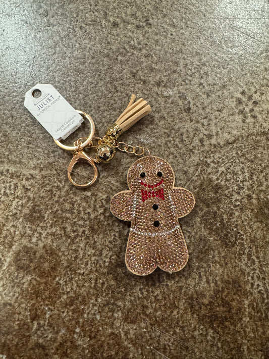 BEDAZZLED GINGERBREAD BAG CHARM