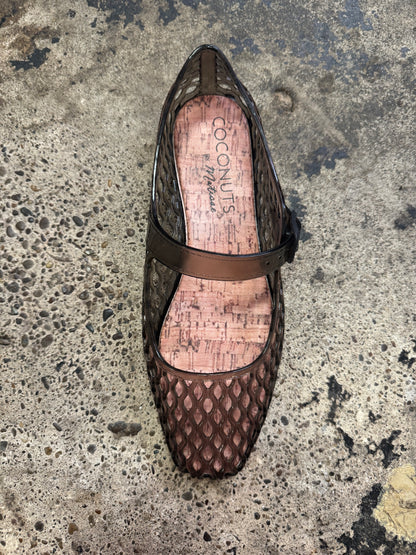 VICKY MARY JANE JELLY FLAT X SMOKE