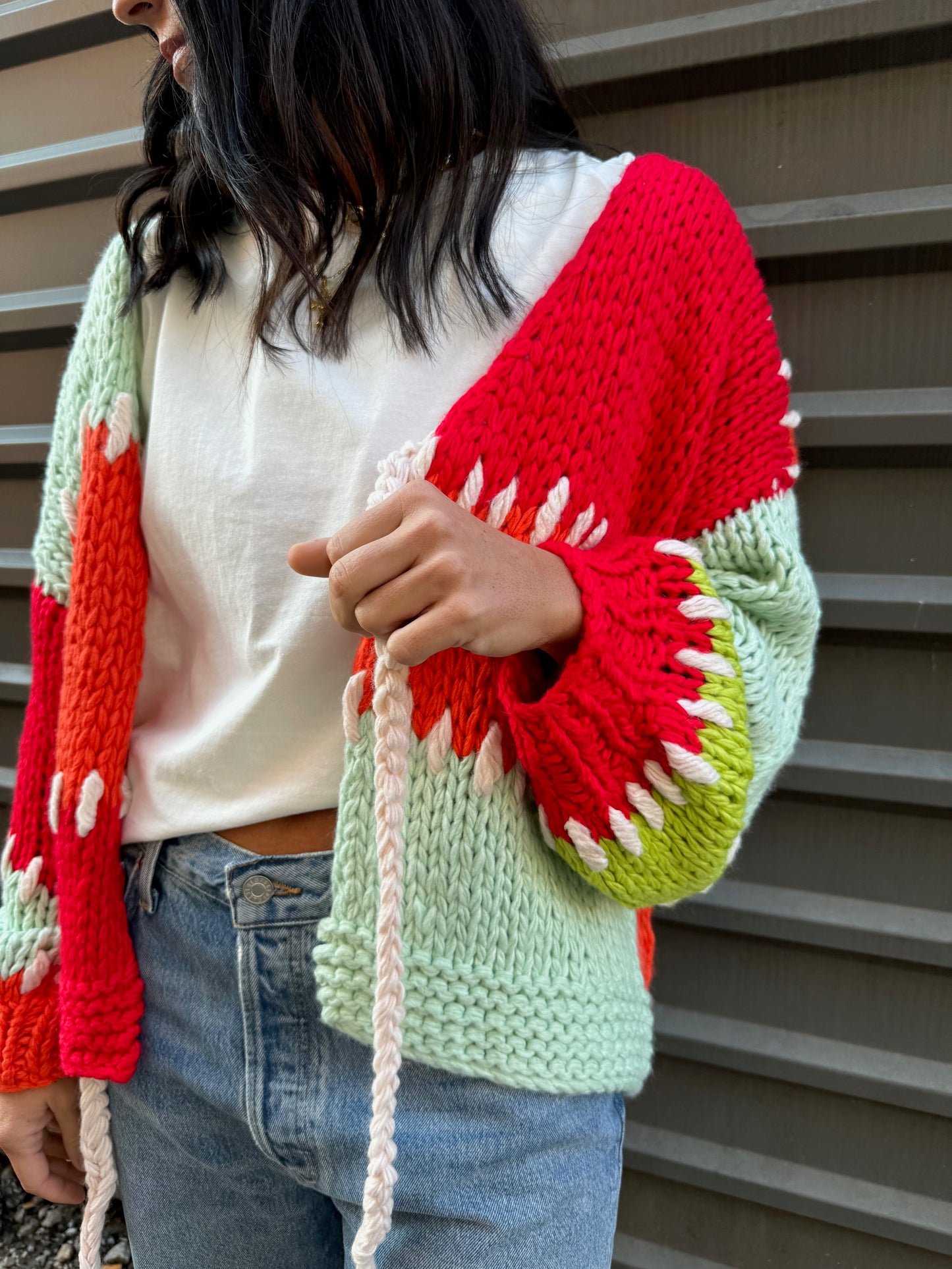 SUNRISE TIE-FRONT CARDI
